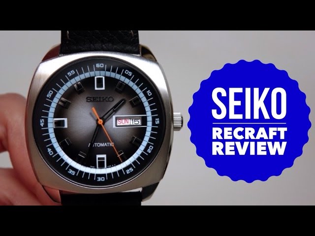 SEIKO RECRAFT AUTO MEN'S WATCH REVIEW MODEL: SNKN01 - YouTube