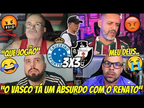 🤬REAÇÕES DOS RIVAIS SECANDO E IMPRESSIONADOS COM VASCÃO | REACT CRUZEIRO 3X3 VASCO BRASILEIRÃO 2026