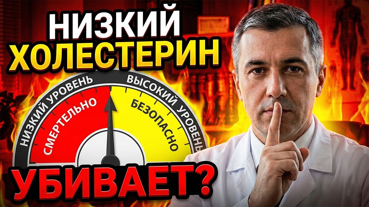НИЗКИЙ ХОЛЕСТЕРИН = СЛАБОУМИЕ? ПОСМОТРИТЕ ЭТО, ПРЕЖДЕ ЧЕМ ПИТЬ ТАБЛЕТКИ! 💊🔥