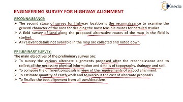 Engineering Survey For Highway Alignment - Transportation Engineering - I