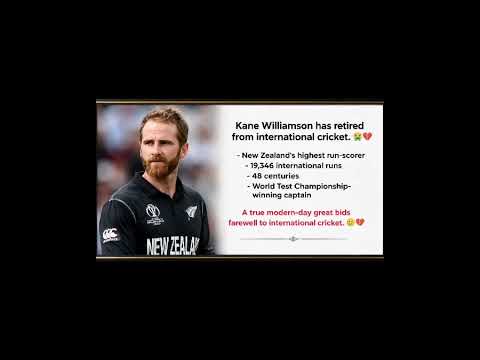 The End of an Era 💔 | Kane Williamson Retirement Tribute#kanewilliamson #retirement # #cricket @