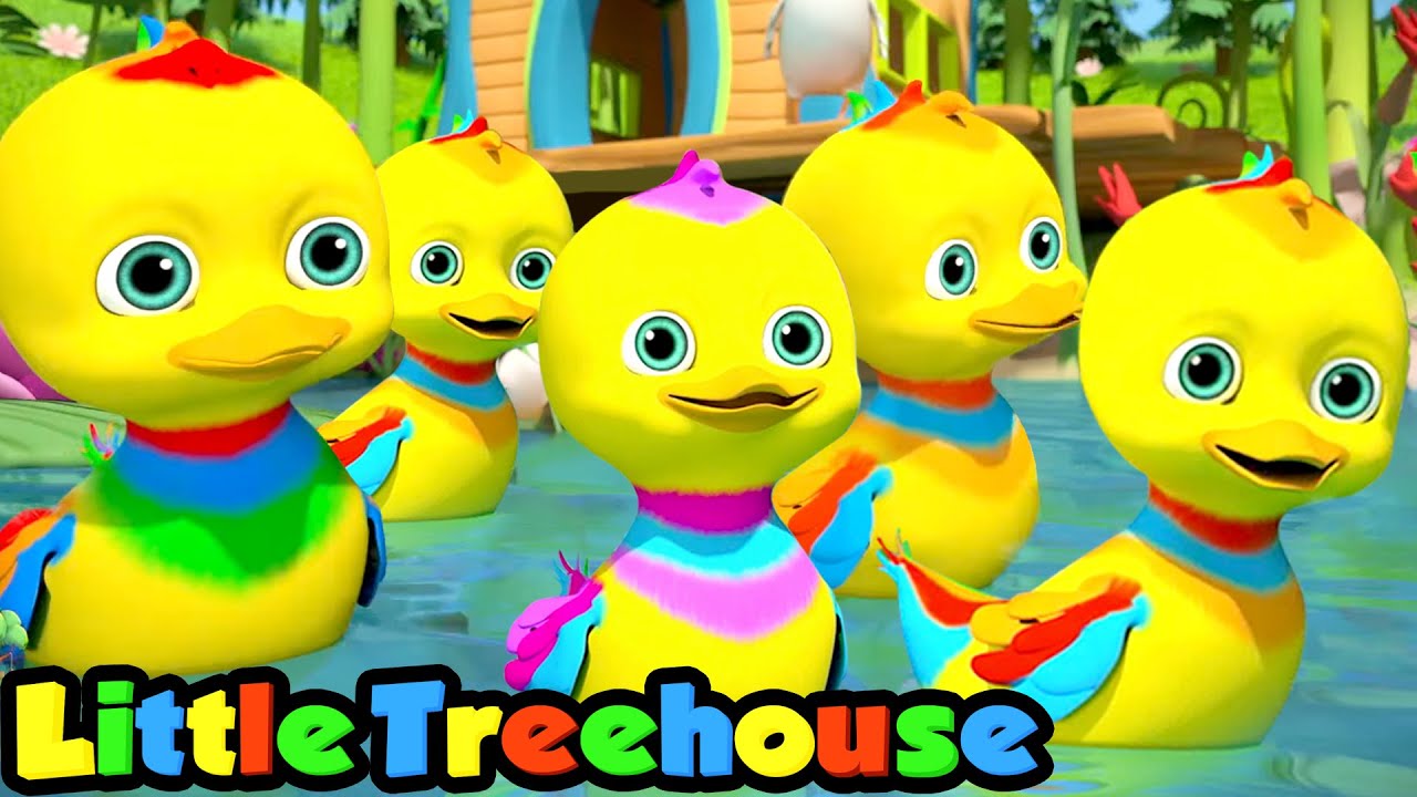 Five Little Ducks Nursery Rhymes & Kids Songs Baby Cartoon Little Treehouse YouTube