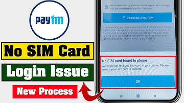 Paytm APp Login Without SIm Card | Paytm App Ko Bina SIM Card ke Kaise Login karen | #Paytm