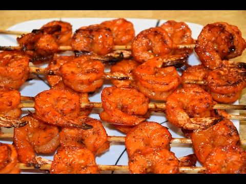 Grilled Shrimp Recipe - Grilled Shrimp Skewers - Traeger Grill