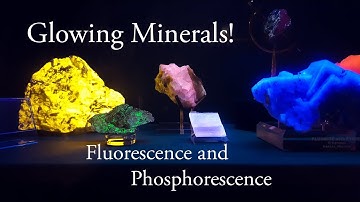 Glowing Minerals under Black Light!  Fluorescence & Phosphorescence