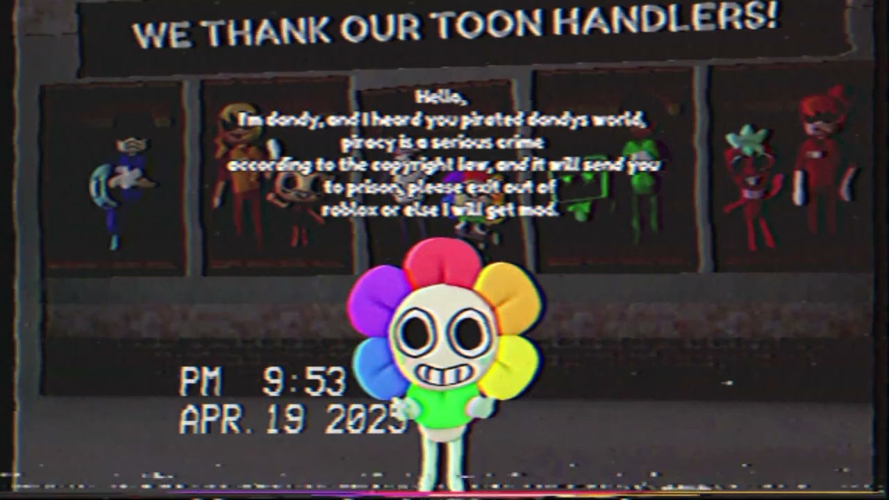 Dandy's world anti piracy screen + VHS Camcorder