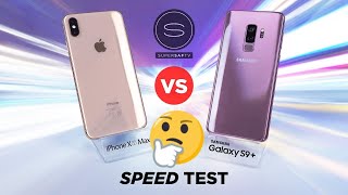 Iphone Xs Max Vs Samsung S9 Plus Speed Test Comparison