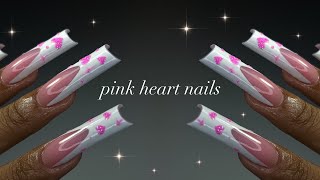 Pink Heart Valentine’s Day Nails!💌💕| Beginner-Friendly Nails✨