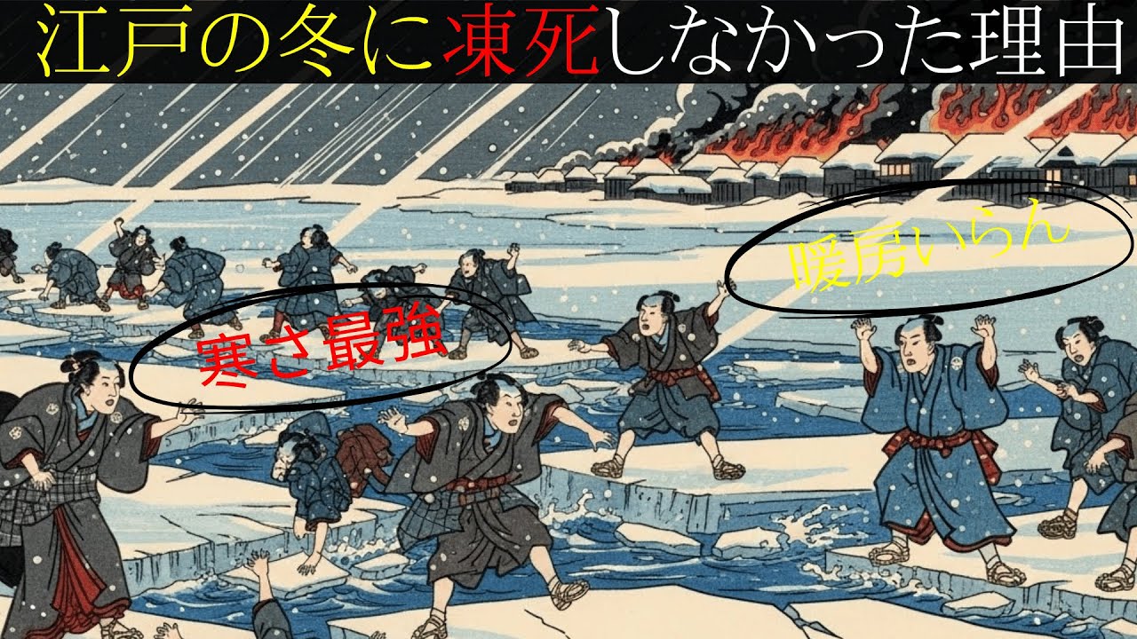 【江戸の冬の真実】暖房なし、マイナス４度の江戸で“１００万人が凍死しなかった理由”とは？
