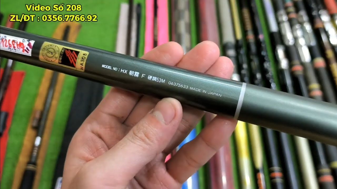 Cần Tay Gamakatsu & Daiwa - Video Số 208 : Lô Cần Câu Bãi Nhật ISO - Cần Câu Lục Phíp