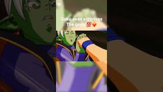 Goku even surpries the gods ❤️‍🔥💯 #goku #dbs #surprises #zamazu #lord beerus #dbs #shorts