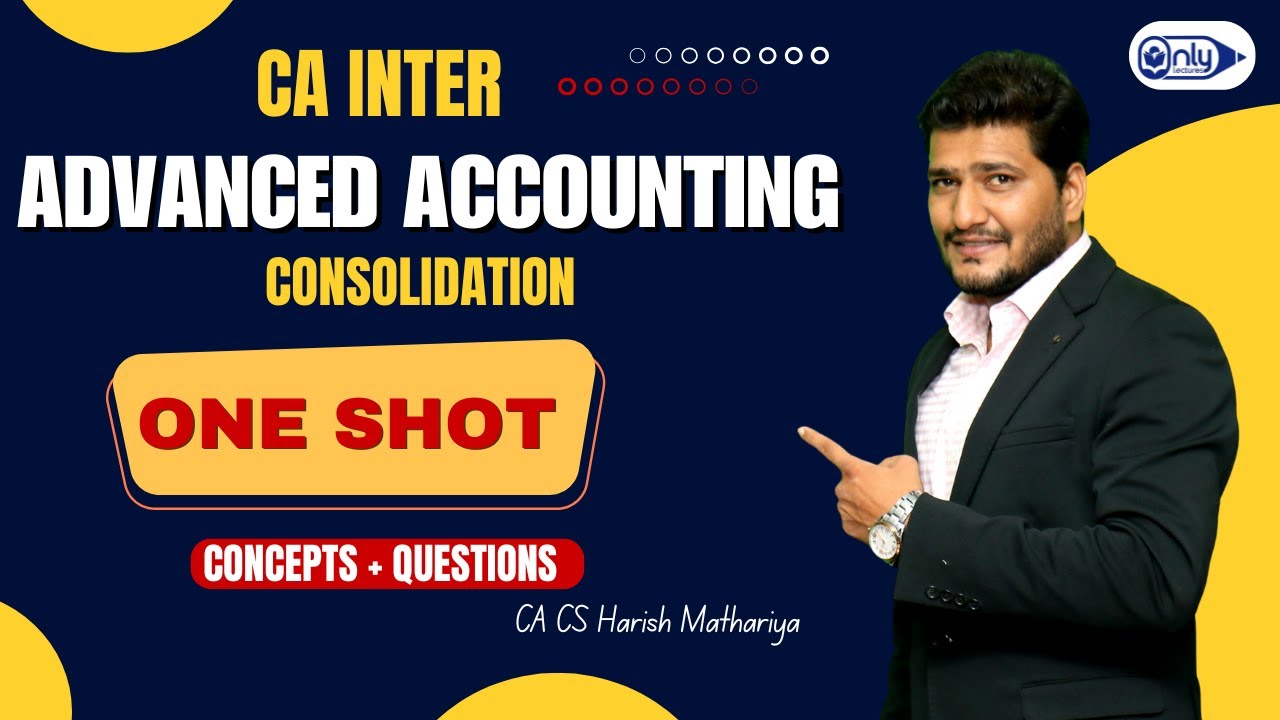 CA Inter Advanced Accounting ONE SHOT Rev.| Consolidation | Jan 2026 ...