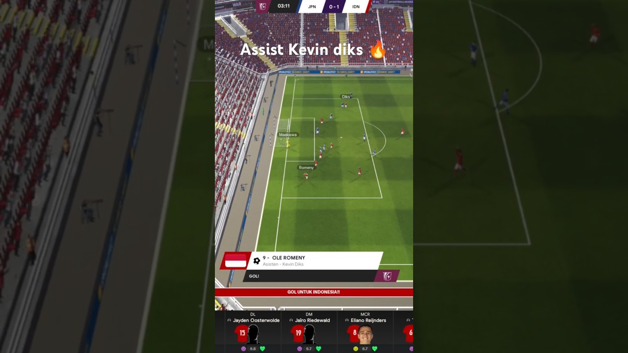 Goal Ole Romeny #football #soccer #footballmanager #timnasindonesia #kevindiks #oleromeny