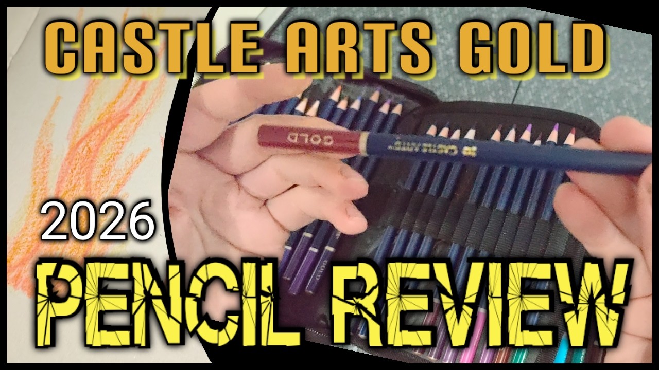 Castle Arts Gold Colour Pencils Review 2026 #review #colouring #drawing