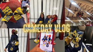 GRWM + Game Day vlog II cheer, day in my life, school, basketball edition, etc.
