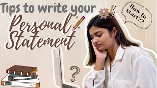 How to Write a Personal Statement | Tips to Start