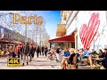 Paris France, Walking around Champs Élysées, Spring 2022 [4K UHD]