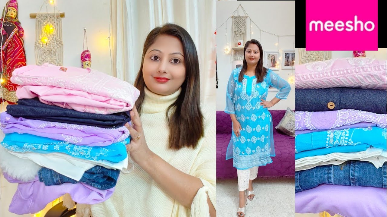 Meesho Kurti/Jacket/Hoody Haul Under Rs 500/ Meesho Chikankari Kurti