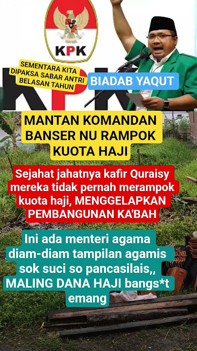 HUKUM M*TI AJA GA SIH!!? #yaqutcholil #mentriagama #korupsi #kuotahaji