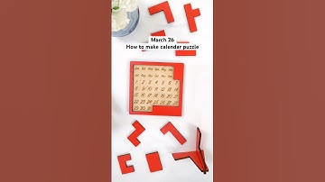 How to make calendar 🗓️ puzzle 🧩 #custompuzzle #calendarpuzzle #puzzle #woodenpuzzle #diy