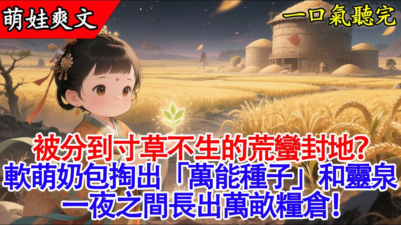 【完結小說】3歲萌娃被流放荒原？我有萬能種子和靈泉！寸草不生變萬畝糧倉，皇帝求我爹別走！👶🌾聽書#爽文 #有聲書 #萌娃 #團寵 #小說 #原創
