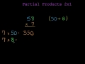 Multiplying Two-Digit Numbers by One-Digit Numbers