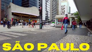 A Walk Down Avenida Paulista, São Paulo, Brazil (4K)