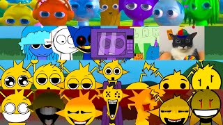 Incredibox Sprunki 3D Edition Vs Sprunki Retake But Every Simon Singing Together