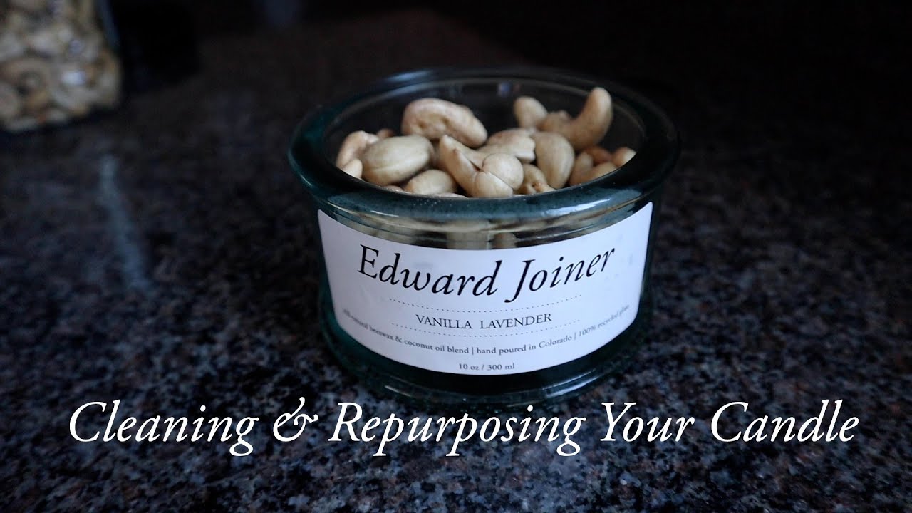 How to clean your used candle container. (Candle cleaning tutorial)