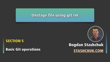 Basic Git operations: 46 Unstage file using git rm