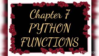 Chapter 7 Python funtion (Rercursive Function)