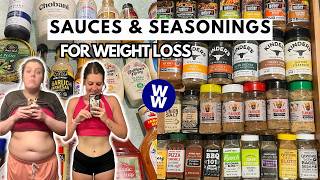 Healthy Sauces &amp; Seasonings for Weight Loss | Kitchen Staples That Helped Me Lose 70 Lbs (WW Points)