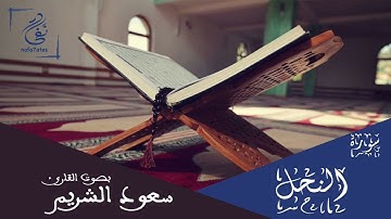 سورة النحل بصوت سعود الشريم تلاوة شجية بدون إعلانات