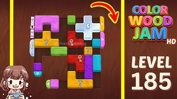 Color Wood Jam Level 185 Solution Walkthrough