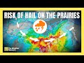 Risk of Golf Ball-Sized Hail for the Prairies | #forecast