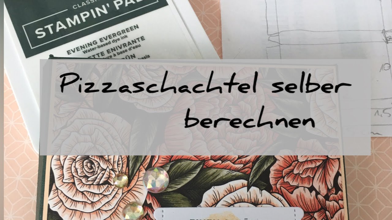Pizzaschachtel für Schokolade basteln