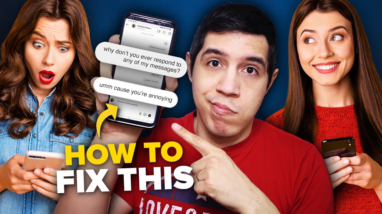 How To Fix ANY Texting MISTAKE You've Made with Your Crush - YouTube