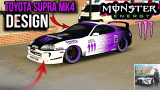 Toyota Supra MK4 Monster Energy Design Car Parking Multiplayer New Update screenshot 2