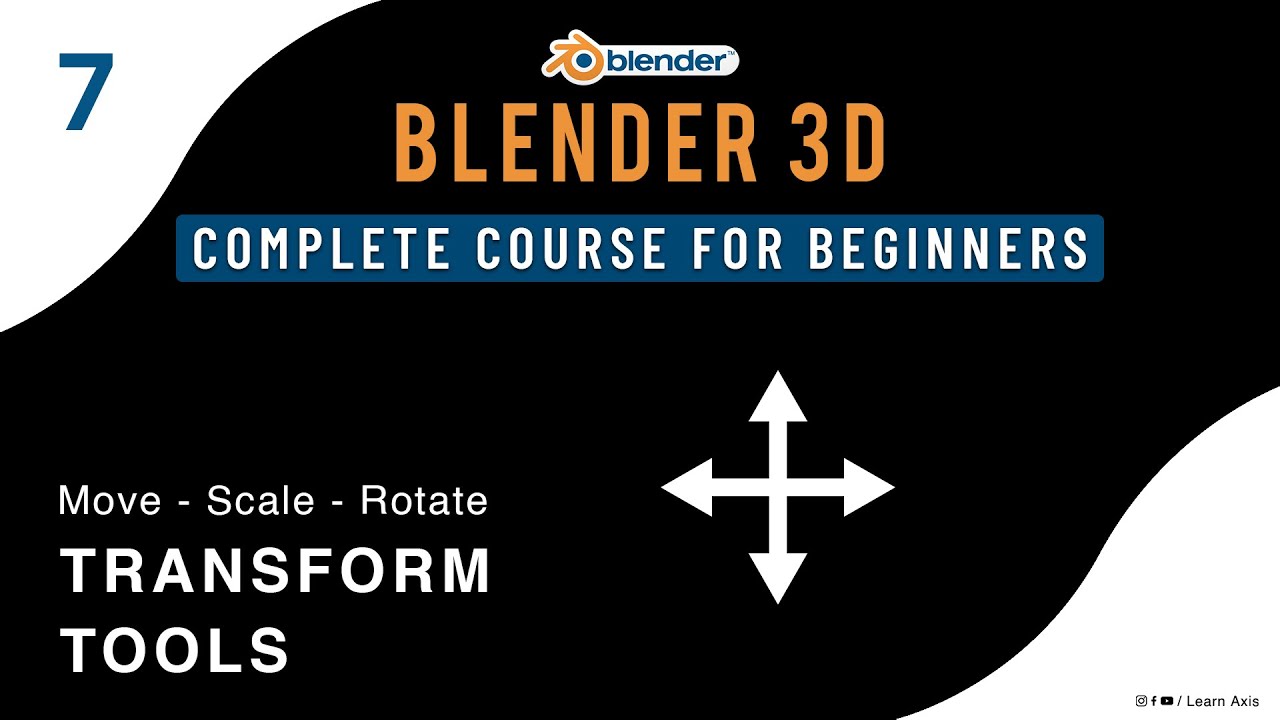 Transform Tools in Blender - Class 7 - Hindi / Urdu | - YouTube