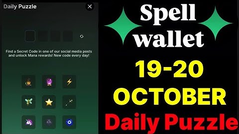 Spell wallet puzzle today 19 & 20 October | spell wallet daily puzzle | #spellwallet #combo |