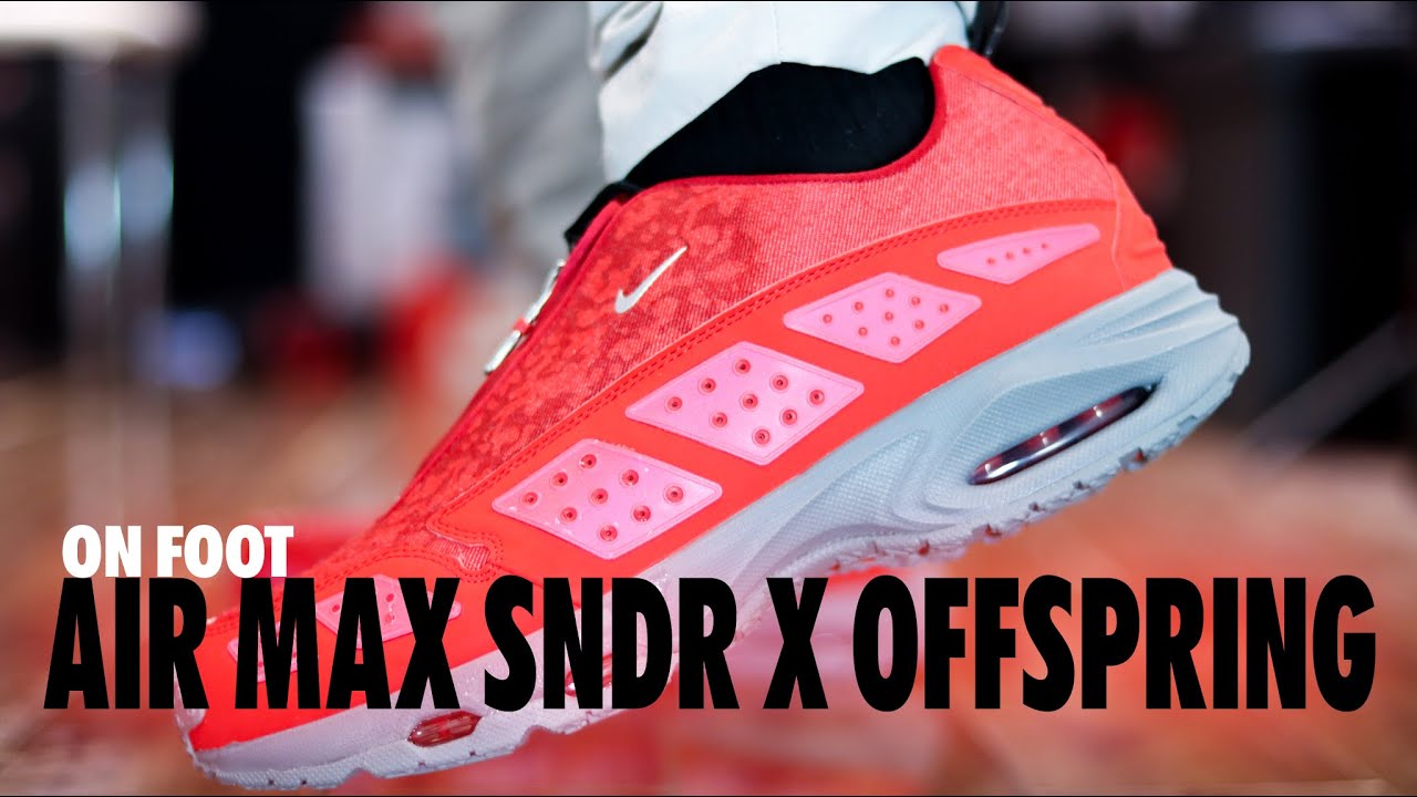 ON FOOT! Nike Air Max Saunder SNDR x Offspring Community Gym Red