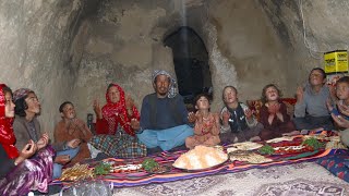 Family vlog in cave, Hardest life of big Family, Cooking rural recipe for iftar,Village Afghanistan