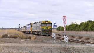 7738V Pacific National Grain Train With G520 & BL30 Departs Gheringhap Loop (4/4/2024) - PoathTV