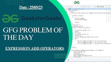 Expression Add Operators || Geeksforgeeks || GFG POTD