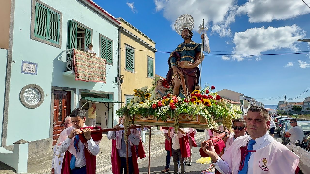 Procissão 🙏 em Honra de São Roque / Ponta Delgada 4K, São Miguel Açores Portugal 🇵🇹 - 17.08.2025