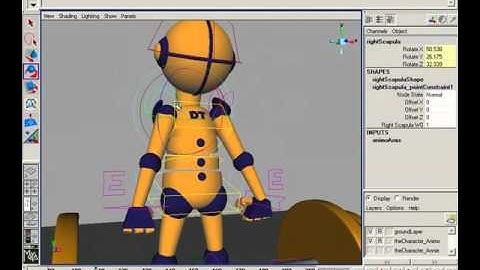 Body Mechanics and Animation Heavy Objects. Part 5. Autodesk Maya