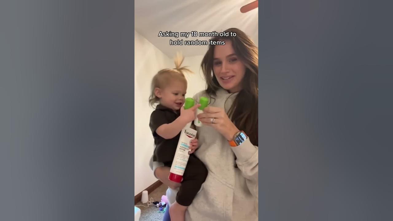 Asking my 18 month old to hold random items!!! shorts YouTube