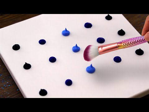 Lovely Night Scenery Acrylic Painting 💗 #604