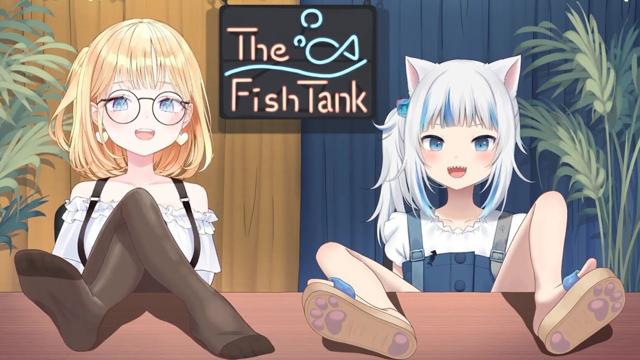 Gura and Ame shows Feet on stream