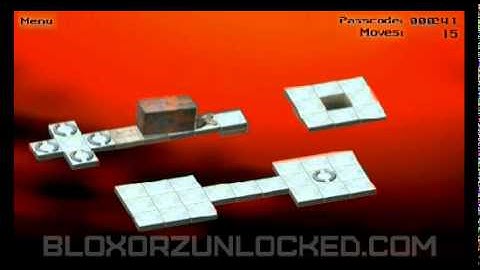 Bloxorz Level 16 - 38 moves (minimum)